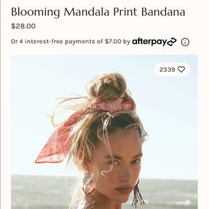 Free people Blooming Mandala Print Bandana